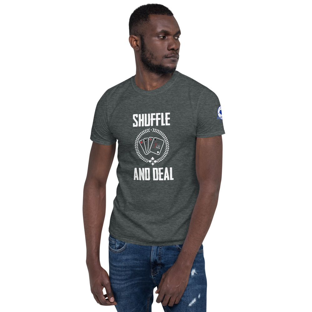 Buffalo Pub Poker – Shuffle And Deal –  Men’s T-shirt